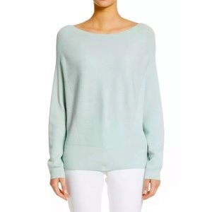 St. John Boatneck Mint Green Sweater